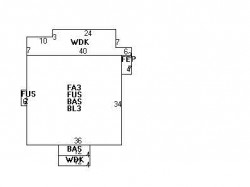 204 Homer St, Newton MA  02459-1435 floor plan