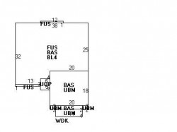 418 Homer St, Newton MA  02459-1443 floor plan
