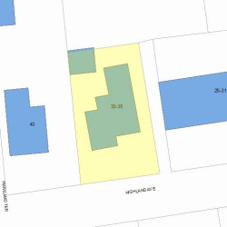 35 Highland Ave, Newton MA  02460-1859 plot plan