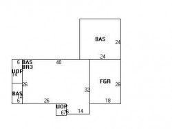 880 Dedham St, Newton MA  02459-3421 floor plan