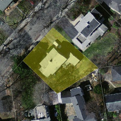 36 Beverly Rd, Newton MA  02461-1113 aerial view