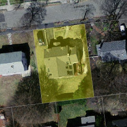 36 Amherst Rd, Newton MA  02468-2302 aerial view