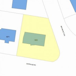 1063 Commonwealth Ave, Newton MA  02459-1447 plot plan