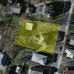 89 Jewett St, Newton MA  02458-1544 aerial view