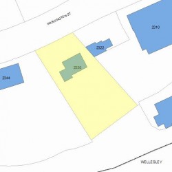 2330 Washington St, Newton MA  02462-1440 plot plan