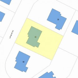 60 Levbert Rd, Newton MA  02459-3063 plot plan