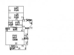 11 Vernon St, Newton MA  02458-2022 floor plan