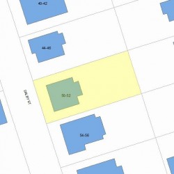 50 Dalby St, Newton MA  02458-1031 plot plan