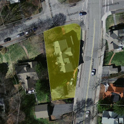 90 Highland Ave, Newton MA  02460-1836 aerial view