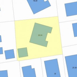 24 Gay St, Newton MA  02460-2213 plot plan