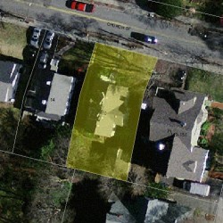 10 Church St, Newton MA  02458-2016 aerial view