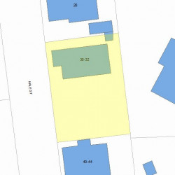 30 Hale St, Newton MA  02464-1311 plot plan