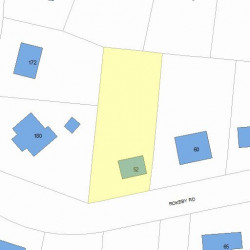 52 Rokeby Rd, Newton MA  02468-2156 plot plan